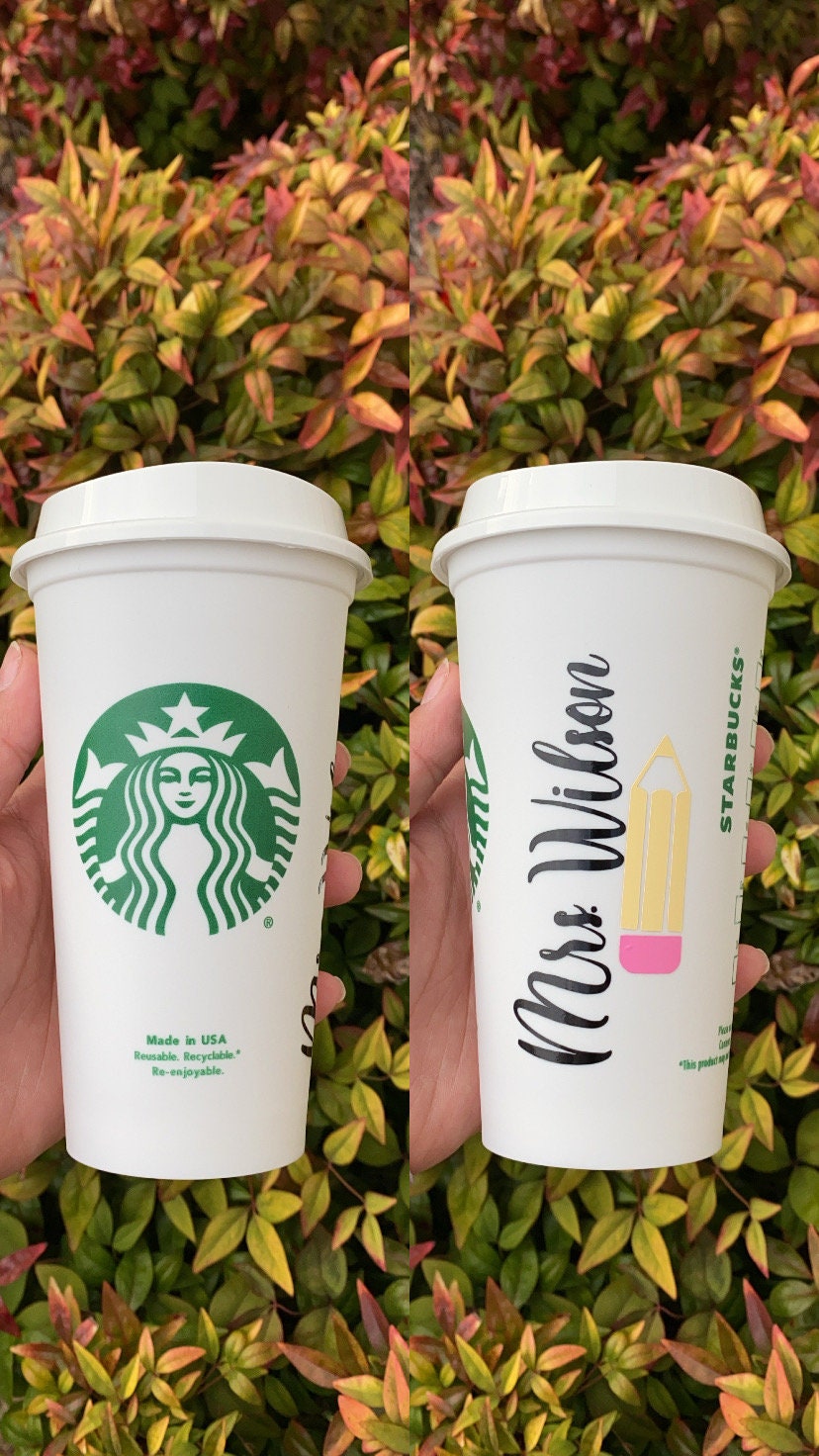 Teacher Starbucks Cup | Teacher Gift | Personalized Teacher Cup / Hot cup