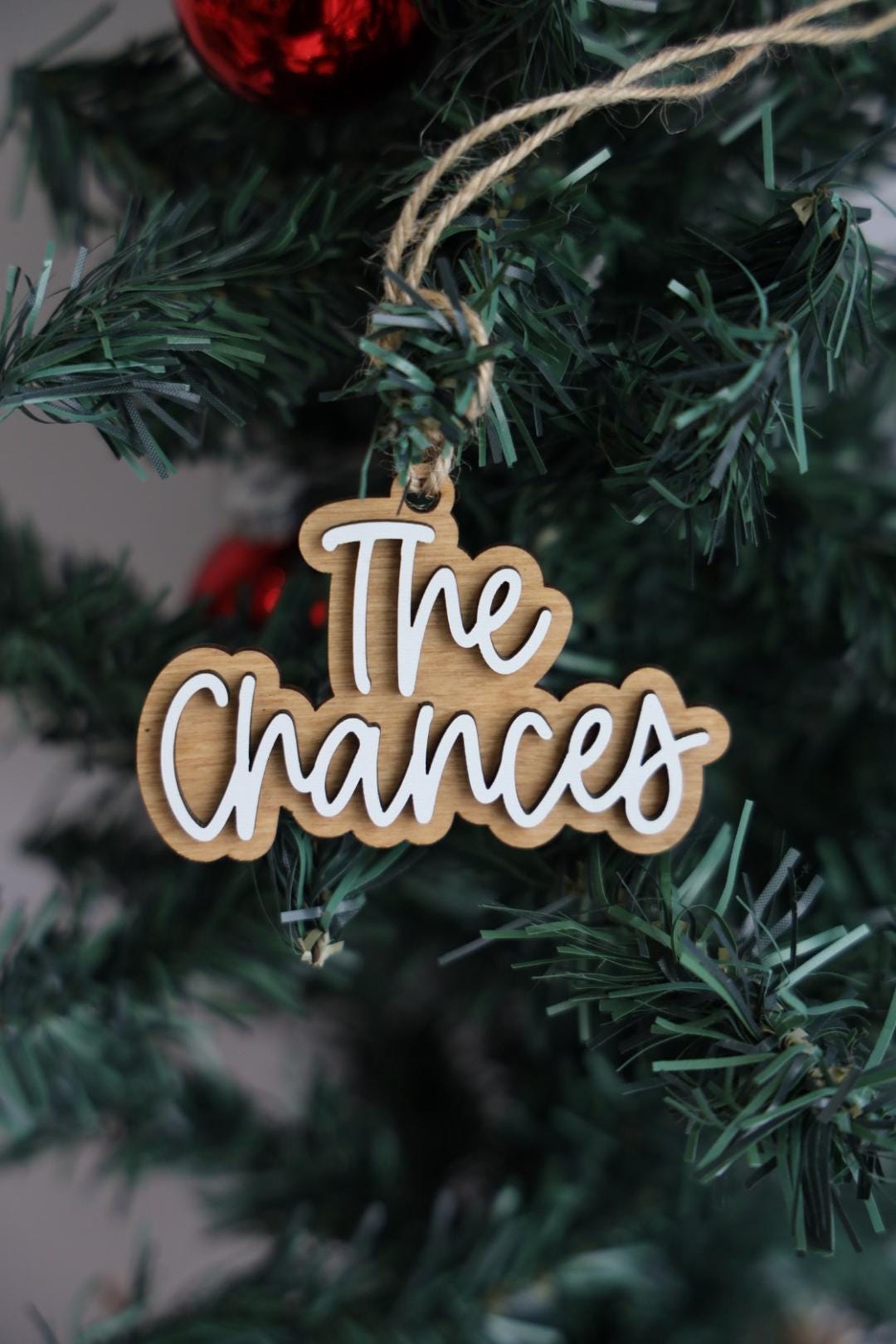 Custom Wooden Family Name Ornament 2025