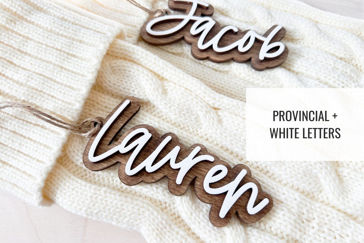 Personalized Stocking Tags | Wooden Name Tags | Christmas Labels | Wooden Present Tags | Christmas Stocking tags | Present Tags