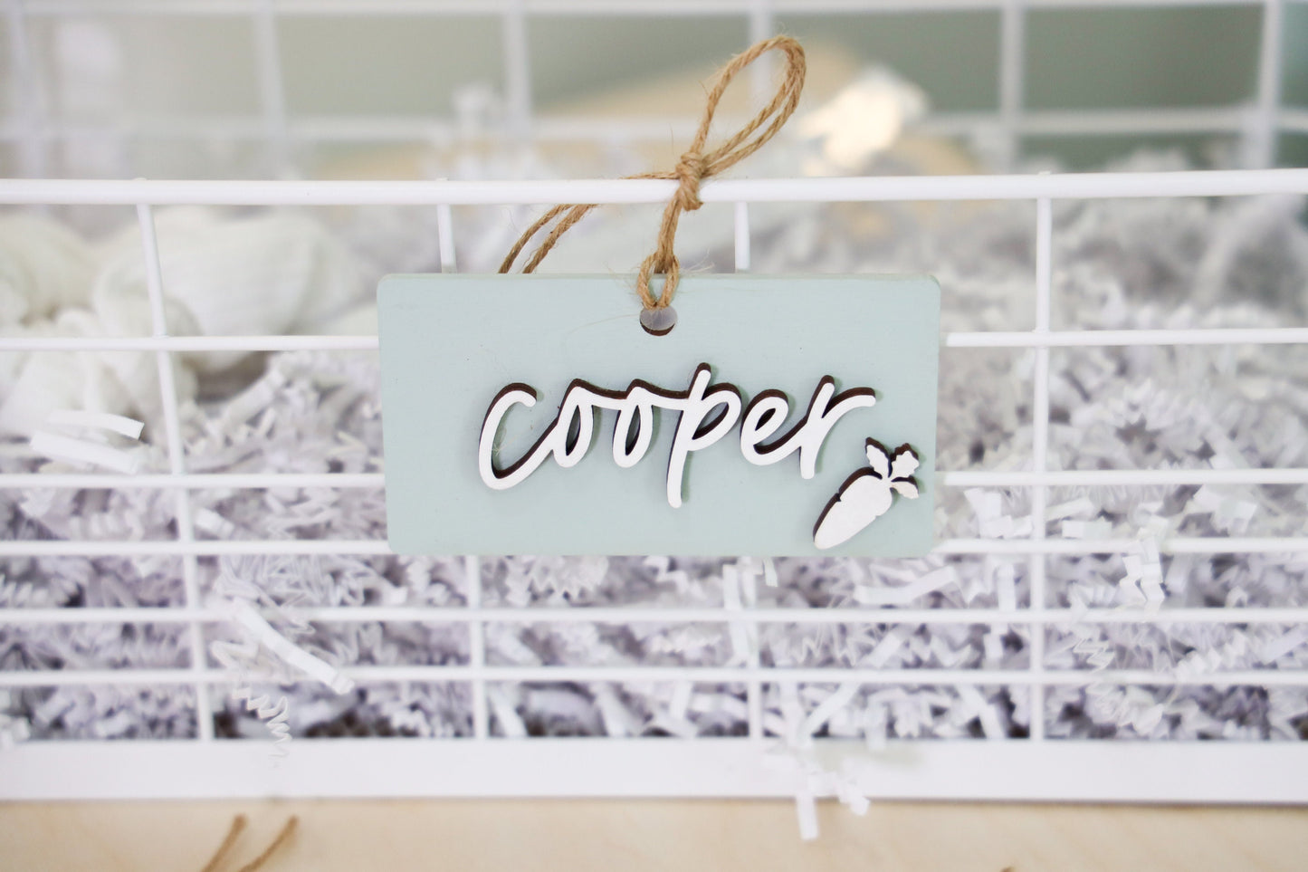 Personalized Painted Easter Basket Tags