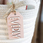 Valentine's Day Name Tags / Wooden Heart Name Tags / Wooden Name Labels / Wooden Gift Labels / Valentines day basket tags