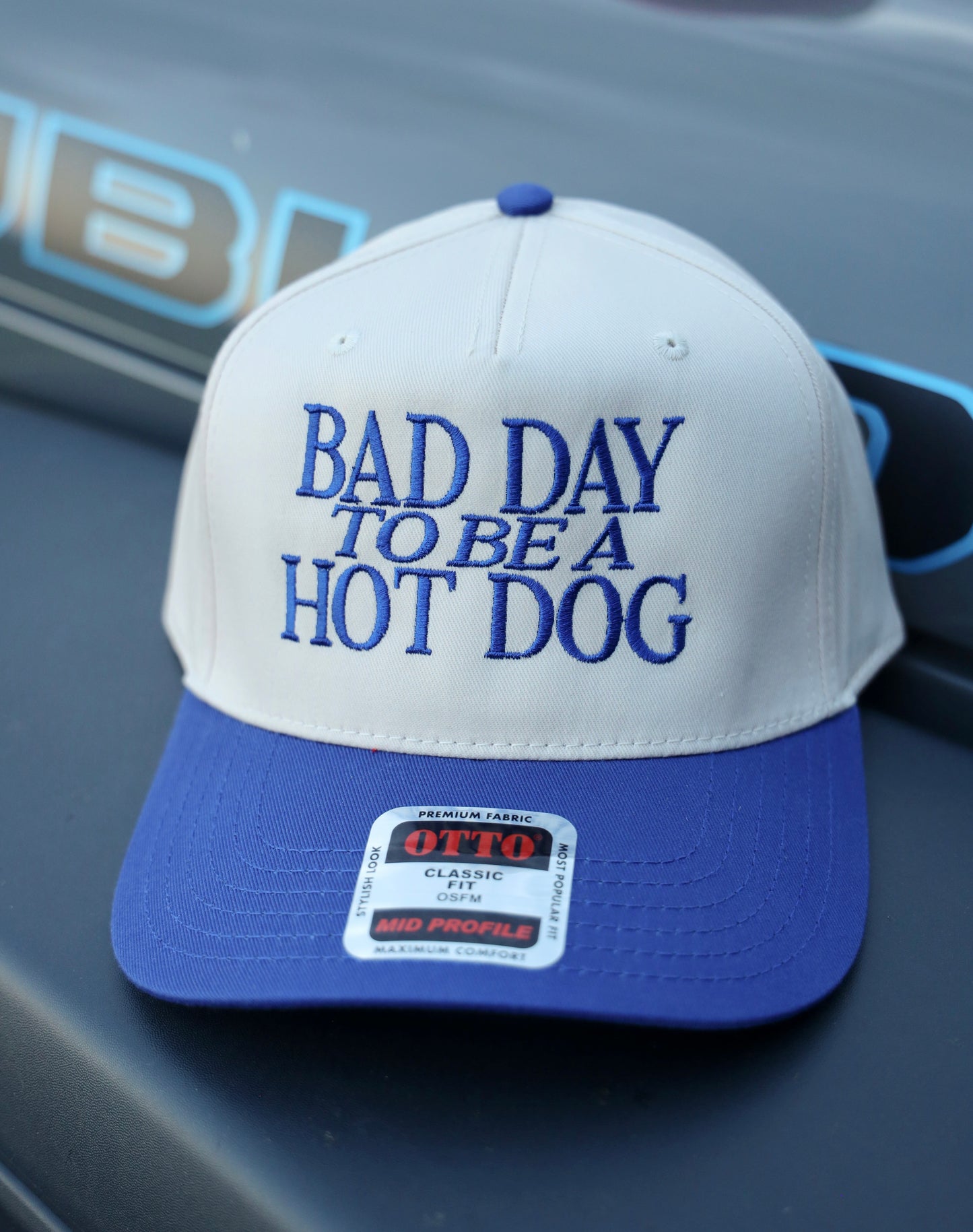Bad Day to be a Hot Dog Embroidered Trucker Hat