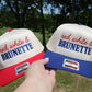 Red, White &  Brunette Trucker Hat