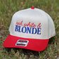 Red, White &  Brunette Trucker Hat