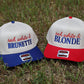 Red, White &  Brunette Trucker Hat