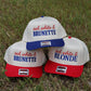 Red, White &  Brunette Trucker Hat