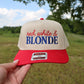 Red, White &  Brunette Trucker Hat