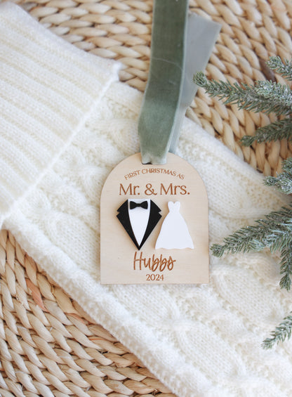 First Christmas As Mr. and Mrs. Ornament 2025