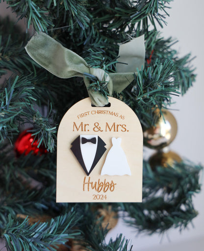 First Christmas As Mr. and Mrs. Ornament 2025