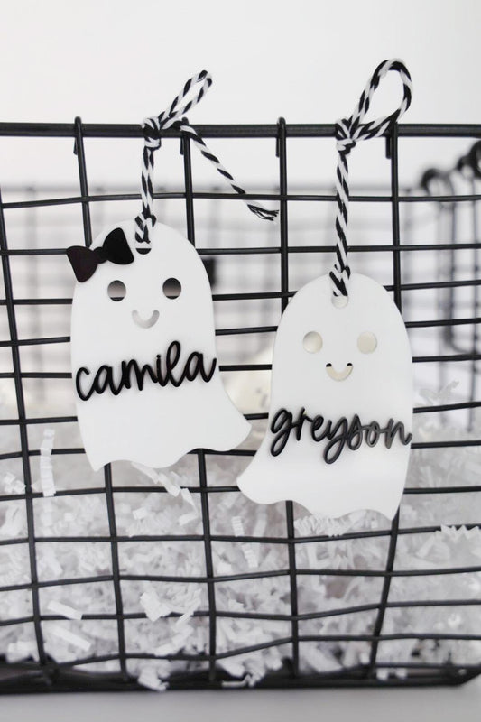 Halloween basket tags | ghost tags | basket tags | trick or treat | spooky tags