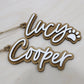 Custom Shape Stocking Name Tags