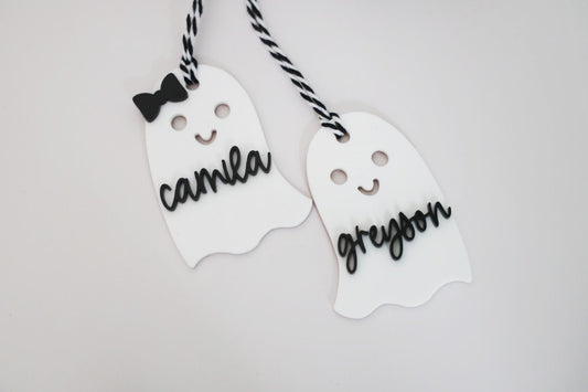 Halloween basket tags | ghost tags | basket tags | trick or treat | spooky tags