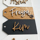 Personalized Stocking Tags |  Wooden Name Tags | Christmas Labels |  Wooden Present Tags | Christmas Stocking tags | Present Tags