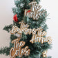 Personalized Last Name Wooden  Ornament
