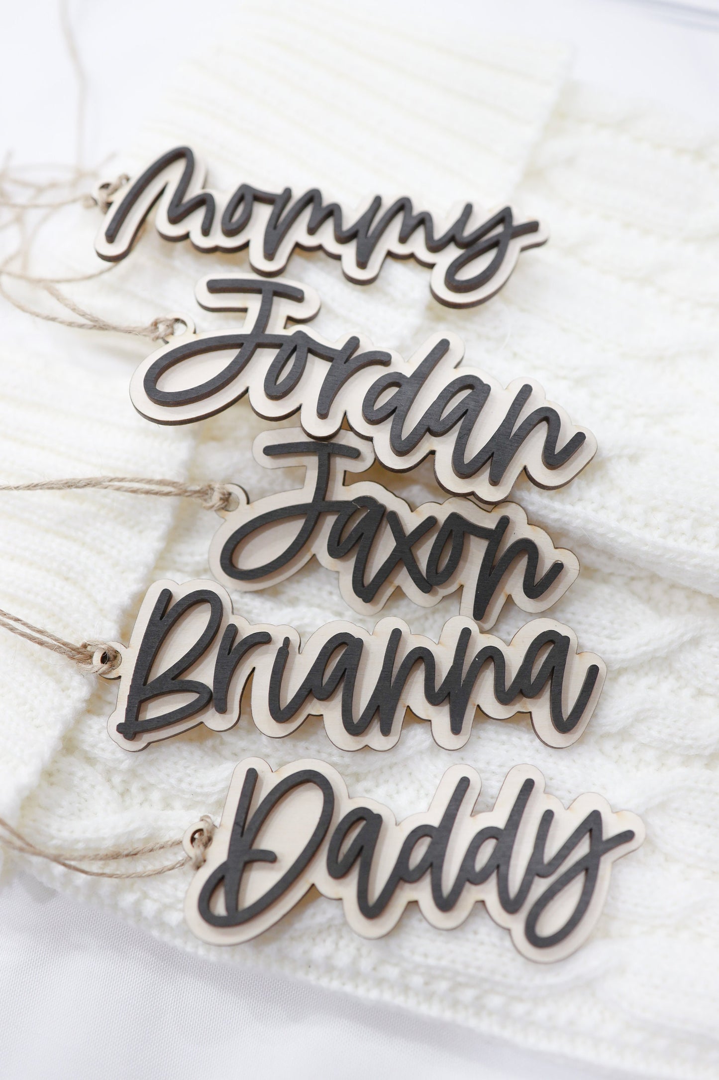 Personalized Stocking Tags |  Wooden Name Tags | Christmas Labels |  Wooden Present Tags | Christmas Stocking tags | Present Tags | custom