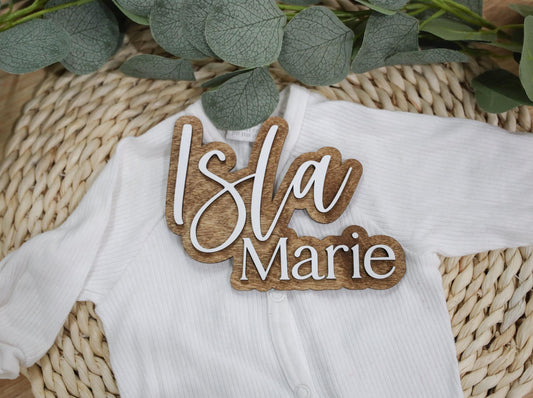 Hospital Name Announcement, Baby shower gift, Hospital plaque, Baby name sign,Name Announcement, Mini Baby Name Sign, Hello My Name Is
