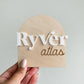 Hospital Name Announcement, Baby shower gift, Hospital plaque, Baby name sign,Name Announcement, Mini Baby Name Sign, Hello My Name Is