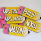Back to School Gifts | Teacher Gift Tags | Wooden Apple Pencil Name Tags | Wooden Name Labels |  Wooden Gift Labels | Teacher Gifts