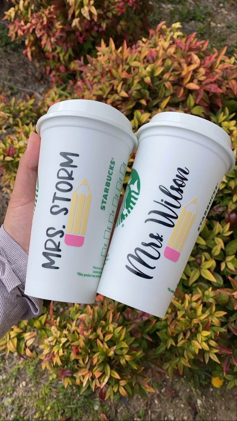 Teacher Starbucks Cup | Teacher Gift | Personalized Teacher Cup / Hot cup