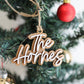 Personalized Teacher Ornament, Personalized Christmas Ornaments 2024, Initial ornament, boho minimalist ornament, shiplap