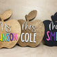 Personalized Desktop Teacher Apple Sign | Mini Apple Sign for Teachers | Gifts for Teachers | Teacher Desk Sign Personalized | Teacher Gift