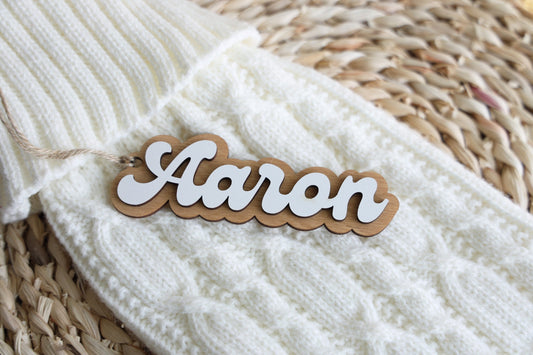 Personalized Stocking Tags |  Wooden Name Tags | Christmas Labels |  Wooden Present Tags | Christmas Stocking tags | Present Tags