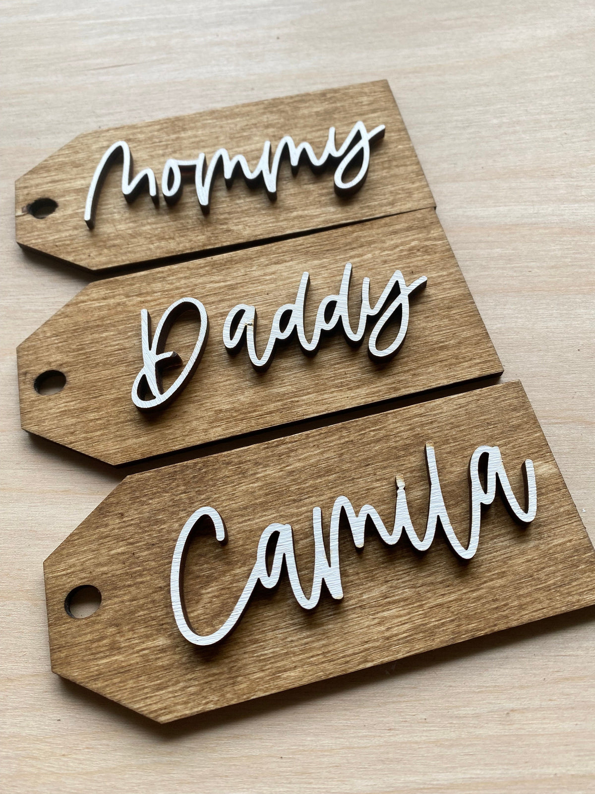 Personalized Stocking Tags |  Wooden Name Tags | Christmas Labels |  Wooden Present Tags | Christmas Stocking tags | Present Tags