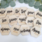 Baby Monthly Milestone Markers | Wooden Hexagon | Boho | Baby Photos | Gift | Milestone Disks | Hello World | Baby Shower | Milestone Cards