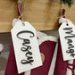 Personalized Stocking Tags |  Wooden Name Tags | Christmas Labels |  Wooden Present Tags | Christmas Stocking tags | Present Tags