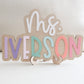 Teacher Door Sign, Personalized Desktop Teacher Sign, Teacher Appreciation Gifts, Teacher Name Sign Desk Decor, Back to School Gift, Useful