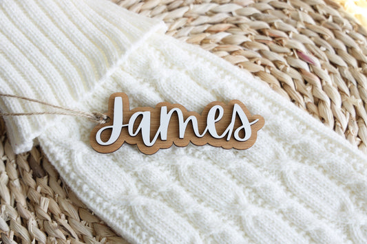Personalized Christmas Stocking tags