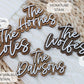 Custom Wooden Family Name Ornament 2025