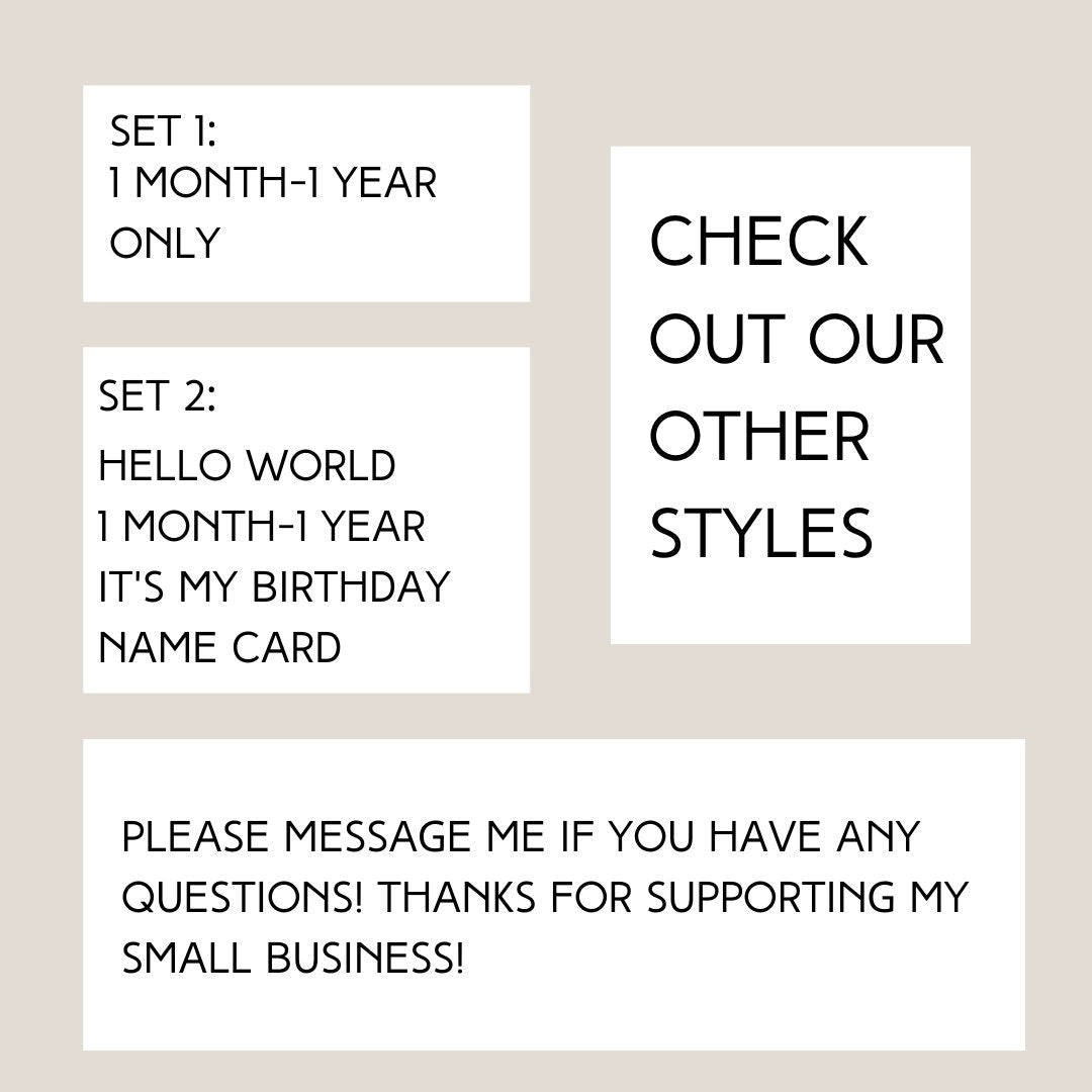 Baby Monthly Milestone Markers | Wooden Hexagon | Boho | Baby Photos | Gift | Milestone Disks | Hello World | Baby Shower | Milestone Cards