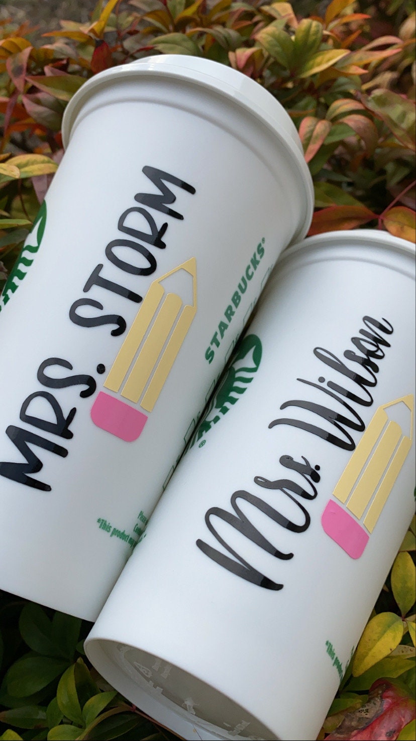 Teacher Starbucks Cup | Teacher Gift | Personalized Teacher Cup / Hot cup