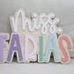 Custom Teacher Name Sign | Personalized Teacher Name Plaque for Desk or Door | Gift for Teacher