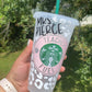 Teacher fuel cup | cheetah print teacher Starbucks cold cup | gifts for teacher | back to school gifts | cheetah cup | cheetah print cup