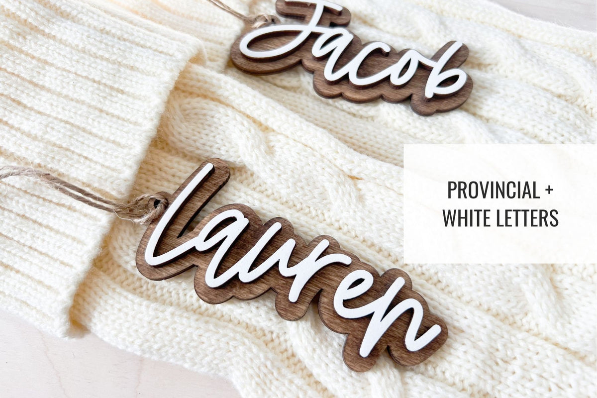 Personalized Stocking Tags |  Wooden Name Tags | Christmas Labels |  Wooden Present Tags | Christmas Stocking tags | Present Tags