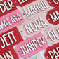 Valentine's Day Name Tags / Wooden Heart Name Tags / Wooden Name Labels / Wooden Gift Labels / Valentines day basket tags