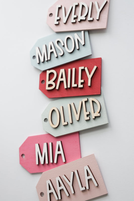 Personalized Back to school Tags | Wood Laser Cut Tag | Pencil Tag | Teacher tag | labeling Tag |  Name Tags