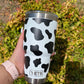 Cow print vinyl sheet for tumblers