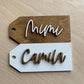Personalized Wooden Stocking Name Tag