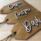 Personalized Wooden Stocking Name Tag