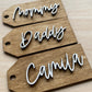 Personalized Wooden Stocking Name Tag