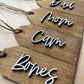Personalized Wooden Stocking Name Tag