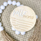 Hello World Birth Announcement Hospital Photo Prop