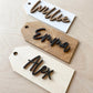 Personalized Wooden Stocking Name Tag