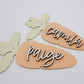 Personalized Easter Basket Tags | Wood Laser Cut Easter Bunny Tag | Easter Egg Tag | Easter Chick Tag | Easter Carrot Tag | Easter Name Tags